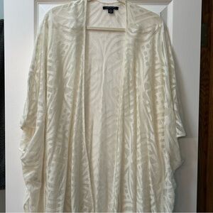 Cream Sheer Kimono Cardigan